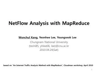 NetFlow Analysis with MapReduce