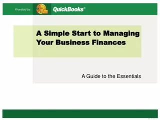 A Simple Start to Managing Your Business Finances