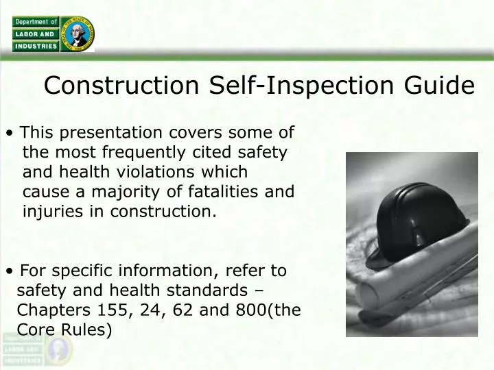 construction self inspection guide