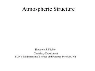 Atmospheric Structure