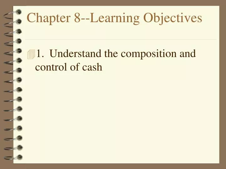 chapter 8 learning objectives