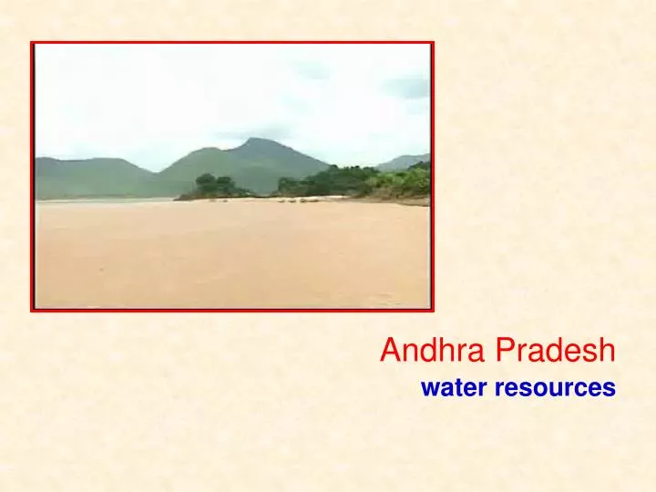 andhra pradesh water resources