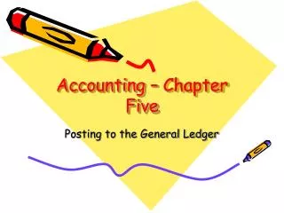 Accounting – Chapter Five