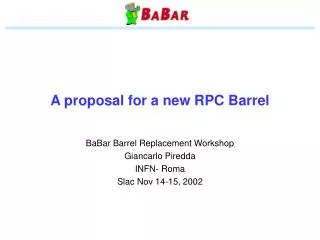 A proposal for a new RPC Barrel