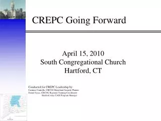 CREPC Going Forward