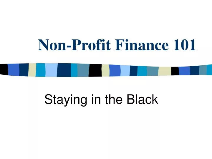 non profit finance 101