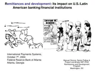 R emittances and development : Its impact on U.S./Latin American banking/financial institutions
