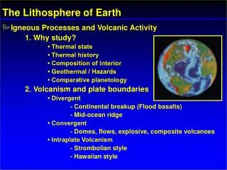The Lithosphere of Earth