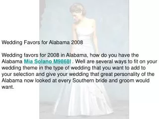 Wedding Favors for Alabama 2008