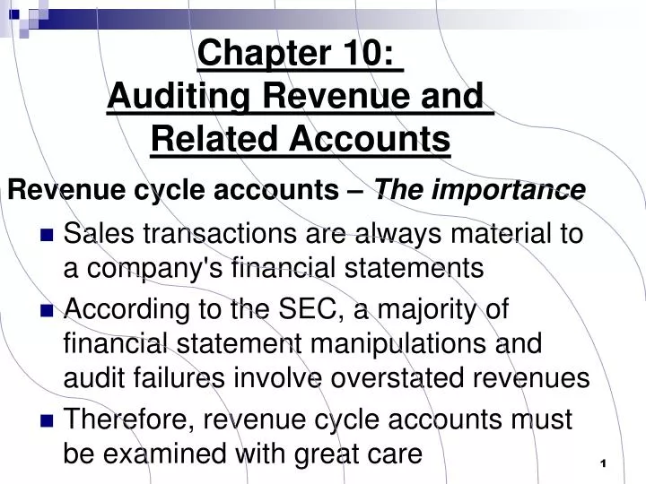 revenue cycle accounts the importance