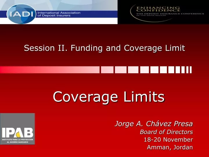 session ii funding and coverage limit