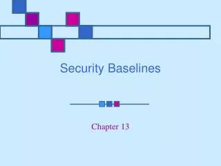 Security Baselines