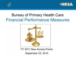 Bureau of Primary Health Care Financial Performance Measures