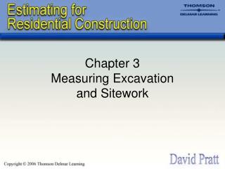 Chapter 3 Measuring Excavation and Sitework