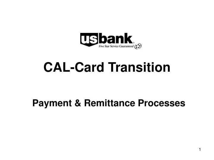 cal card transition