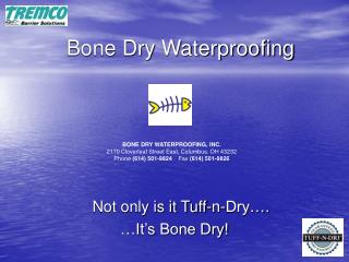 Bone Dry Waterproofing