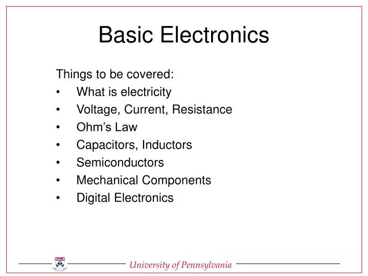 basic electronics