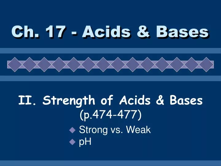 ch 17 acids bases