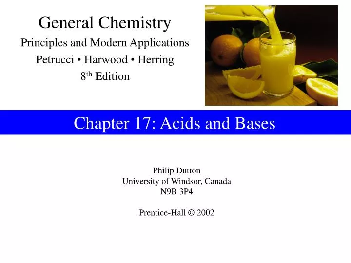 chapter 17 acids and bases
