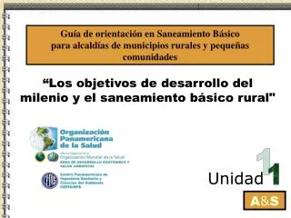 Guía de orientación en Saneamiento Básico para alcaldías de municipios rurales y pequeñas comunidades