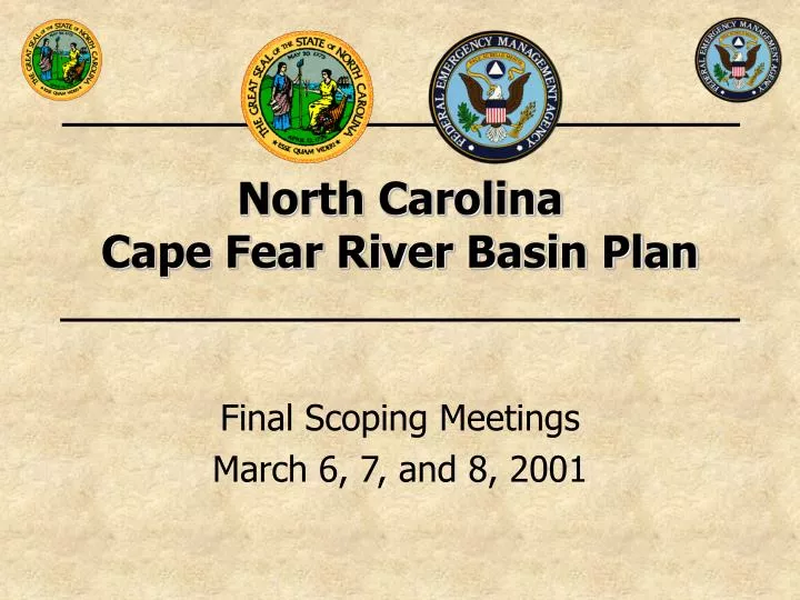 north carolina cape fear river basin plan