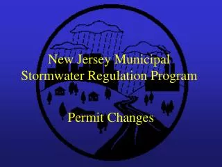 New Jersey Municipal Stormwater Regulation Program