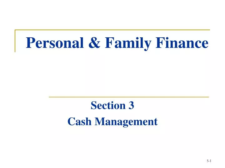 personal family finance