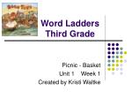 Word Ladders Third Grade - slide 1
