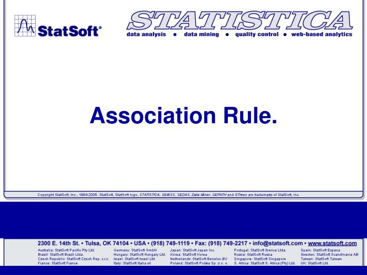 association rule