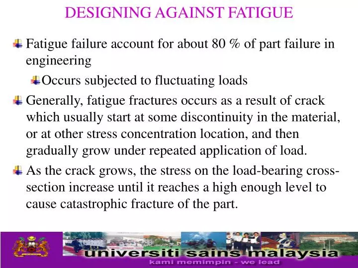 designing against fatigue