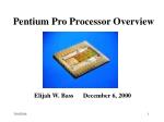 Pentium Pro Processor Overview - slide 1
