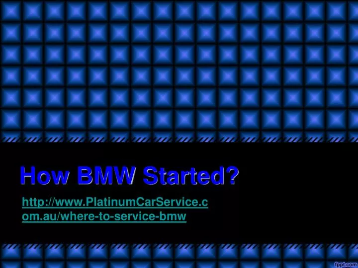 how bmw started