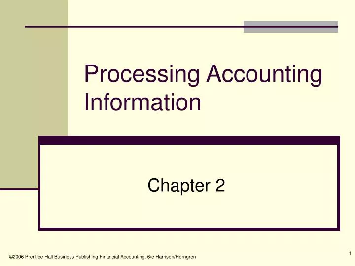 processing accounting information