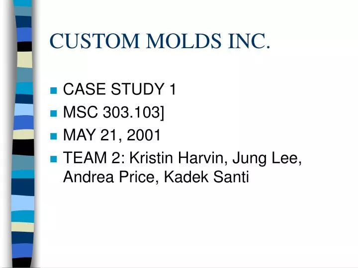 custom molds inc