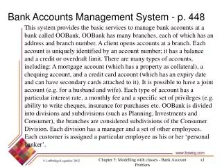 Bank Accounts Management System - p. 448
