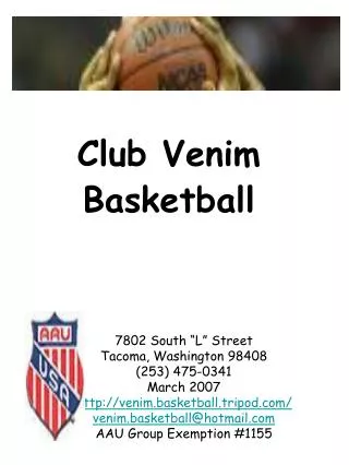 Club Venim Basketball