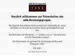 Herzlich willkommen zur Präsentation der axis -Beratungsgruppe. - slide 1