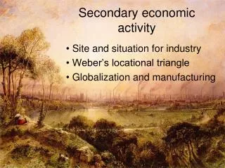 Secondary economic activity