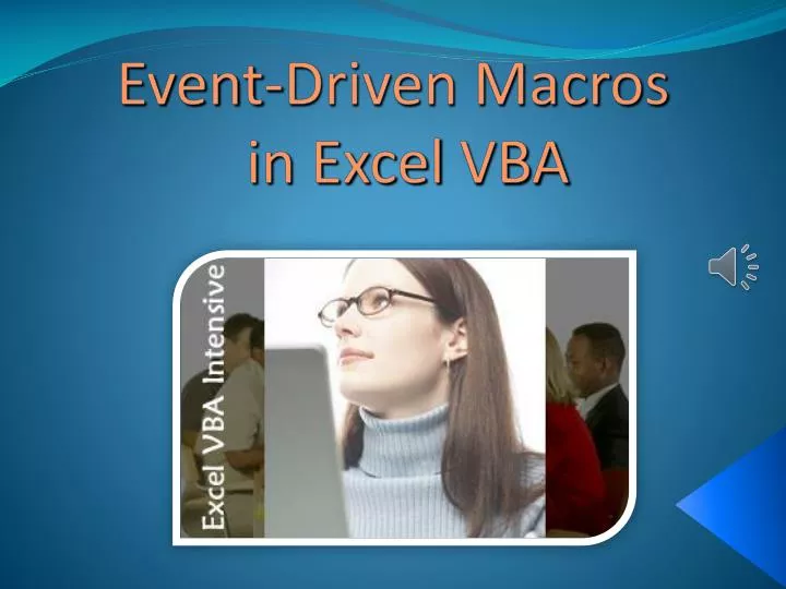 event driven macros in excel vba