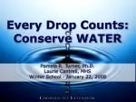 Every Drop Counts: Conserve WATER - slide 1