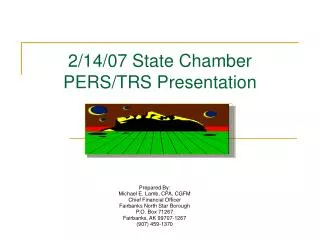 2/14/07 State Chamber PERS/TRS Presentation