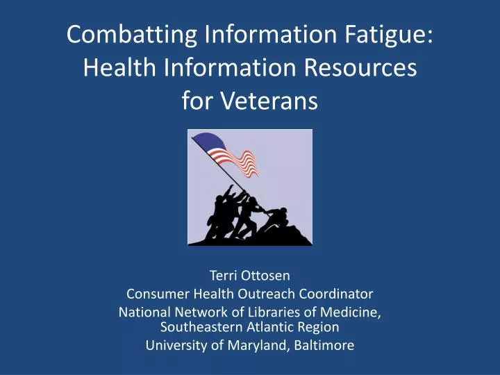 combatting information fatigue health information resources for veterans
