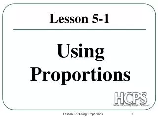 Lesson 5-1