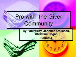 Pro with the Giver Community