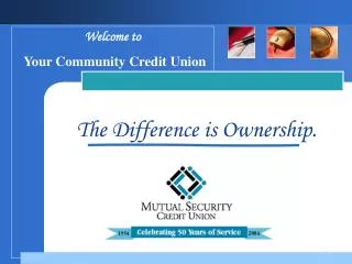 Welcome to Your Community Credit Union