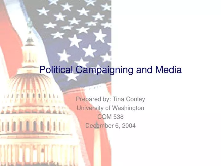 political campaigning and media