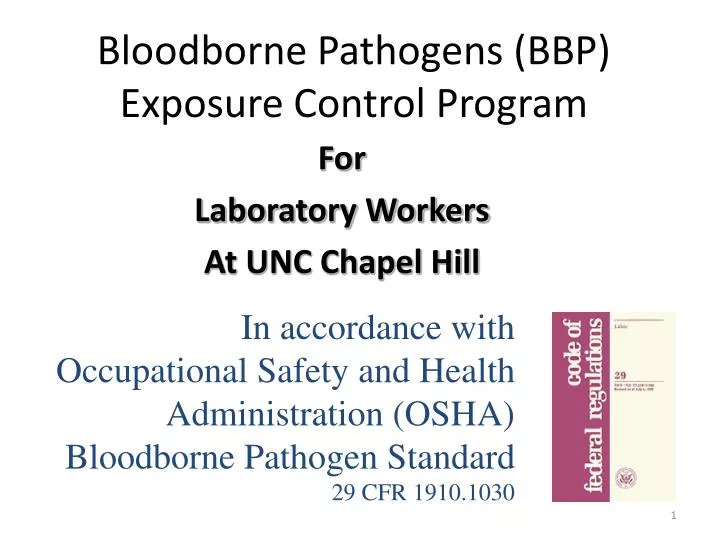 bloodborne pathogens bbp exposure control program