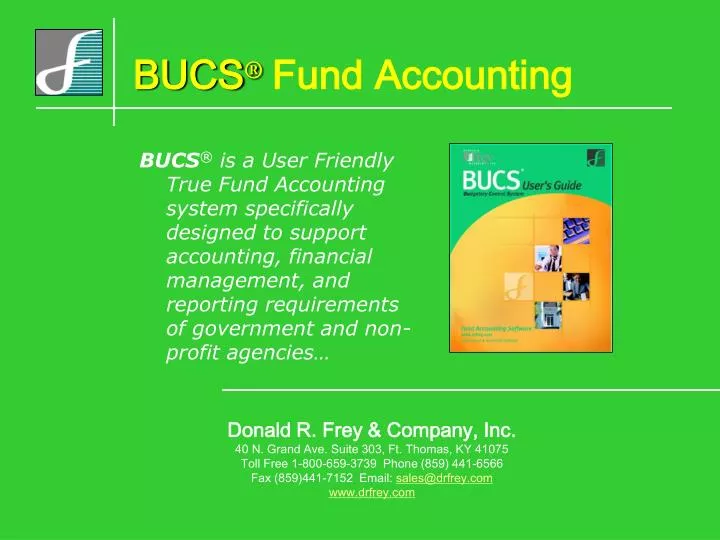 bucs fund accounting