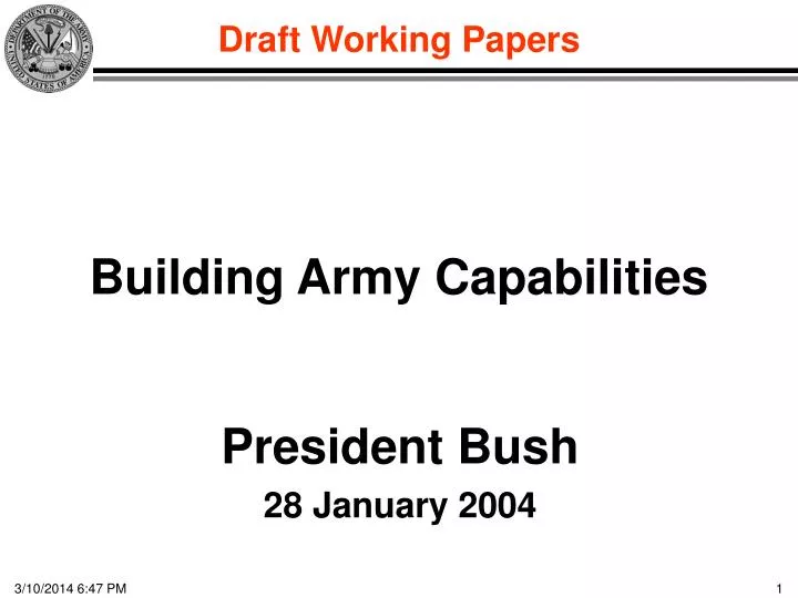 building army capabilities