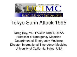 Tokyo Sarin Attack 1995
